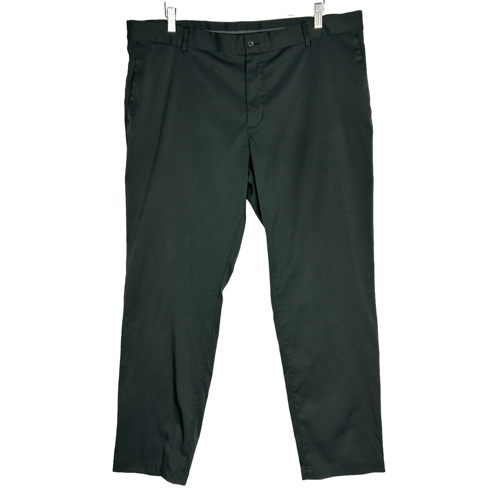 Nike Golf Pants Mens 40x30.5 Modern Fit Dri-Fit Black Stretch Outdoor Flaws*